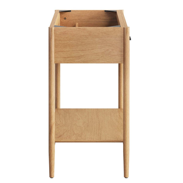 Modway Furniture Zaire 36" Bathroom Vanity Cabinet - Mid-Century Modern Design with Practical Storage Solution Natural EEI-6354-NAT