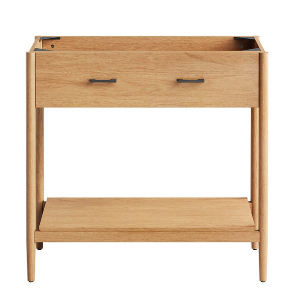 Modway Furniture Zaire 36" Bathroom Vanity Cabinet - Mid-Century Modern Design with Practical Storage Solution Natural EEI-6354-NAT