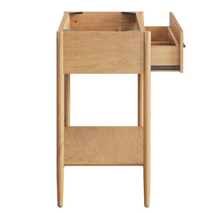 Modway Furniture Zaire 36" Bathroom Vanity Cabinet - Mid-Century Modern Design with Practical Storage Solution Natural EEI-6354-NAT