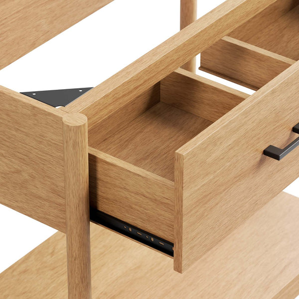 Modway Furniture Zaire 36" Bathroom Vanity Cabinet - Mid-Century Modern Design with Practical Storage Solution Natural EEI-6354-NAT