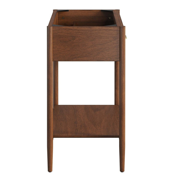 Modway Furniture Zaire 36" Bathroom Vanity Cabinet - Mid-Century Modern Design with Practical Storage Solution Walnut EEI-6354-WAL