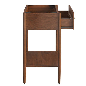 Modway Furniture Zaire 36" Bathroom Vanity Cabinet - Mid-Century Modern Design with Practical Storage Solution Walnut EEI-6354-WAL