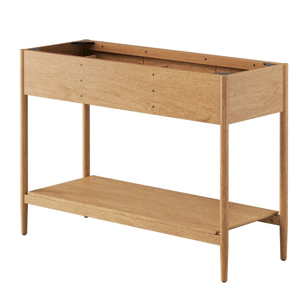 Modway Furniture Zaire 48" Single Sink Bathroom Vanity Cabinet with Mid-Century Design and Practical Storage Solutions Natural EEI-6355-NAT