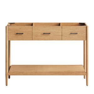 Modway Furniture Zaire 48" Single Sink Bathroom Vanity Cabinet with Mid-Century Design and Practical Storage Solutions Natural EEI-6355-NAT