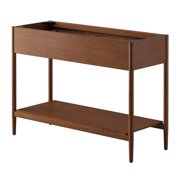 Modway Furniture Zaire 48" Single Sink Bathroom Vanity Cabinet with Mid-Century Design and Practical Storage Solutions Walnut EEI-6355-WAL