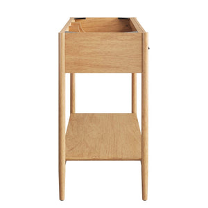 Modway Furniture Zaire 48" Double Sink Bathroom Vanity Cabinet - Modern Minimalism with Ample Storage & Style Natural EEI-6356-NAT