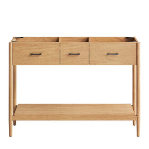 Modway Furniture Zaire 48" Double Sink Bathroom Vanity Cabinet - Modern Minimalism with Ample Storage & Style Natural EEI-6356-NAT