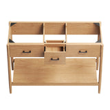Modway Furniture Zaire 48” Double Sink Compatible Bathroom Vanity Cabinet (Sink Basin Not Included) EEI-6356-NAT