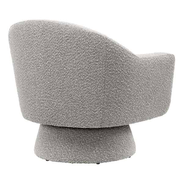 Modway Furniture Astral Boucle Fabric Swivel Chair - Modern Accent Piece with Plush Comfort and 360° Versatile Style Taupe EEI-6359-TAU