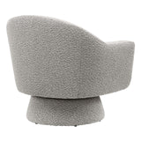 Modway Furniture Astral Boucle Fabric Swivel Chair Taupe 30.5 x 31 x 30.5