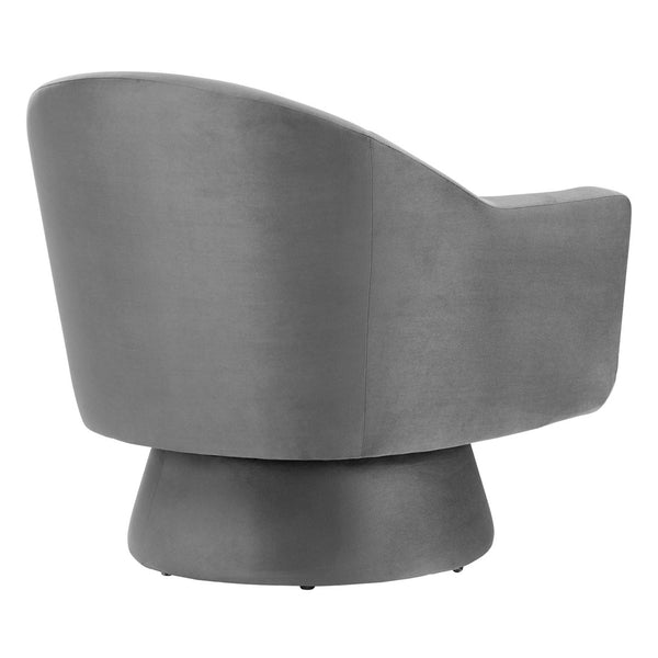 Modway Furniture Astral Swivel Chair: Modern Velvet Comfort with 360° Rotation, Durable Design for Any Space Gray EEI-6360-GRY