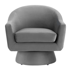 Modway Furniture Astral Swivel Chair: Modern Velvet Comfort with 360° Rotation, Durable Design for Any Space Gray EEI-6360-GRY