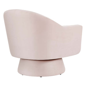 Modway Furniture Astral Swivel Chair: Modern Velvet Comfort with 360° Rotation, Durable Design for Any Space Pink EEI-6360-PNK