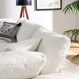 Modway Furniture Commix Down Filled Overstuffed Boucle Fabric 3-Seater Sofa Ivory 40 x 119 x 20