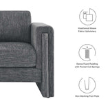Modway Furniture Visible Fabric Armchair Gray 36 x 41.5 x 33