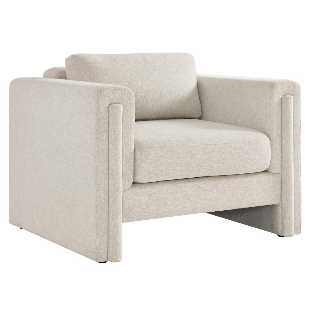 Modway Furniture Visible Fabric Armchair by Modway - Luxurious Comfort, Modern Design, Easy Assembly & Maintenance EEI-6373-IVO