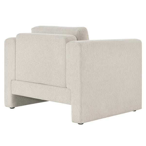 Modway Furniture Visible Fabric Armchair by Modway - Luxurious Comfort, Modern Design, Easy Assembly & Maintenance EEI-6373-IVO