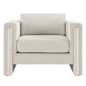 Modway Furniture Visible Fabric Armchair by Modway - Luxurious Comfort, Modern Design, Easy Assembly & Maintenance EEI-6373-IVO
