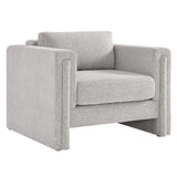 Modway Furniture Visible Fabric Armchair Light Gray 36 x 41.5 x 33