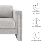 Modway Furniture Visible Fabric Armchair Light Gray 36 x 41.5 x 33