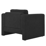 Modway Furniture Visible Boucle Fabric Armchair Black 36 x 41.5 x 33