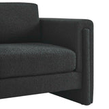 Modway Furniture Visible Boucle Fabric Armchair Black 36 x 41.5 x 33