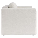 Modway Furniture Visible Boucle Fabric Armchair Ivory 36 x 41.5 x 33