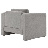 Modway Furniture Visible Boucle Fabric Armchair Light Gray 36 x 41.5 x 33