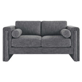 Modway Furniture Visible Fabric Loveseat Gray 36 x 61 x 33