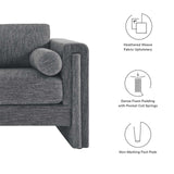 Modway Furniture Visible Fabric Loveseat Gray 36 x 61 x 33