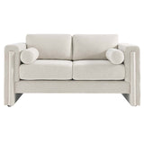 Modway Furniture Visible Fabric Loveseat Ivory 36 x 61 x 33