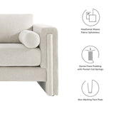 Modway Furniture Visible Fabric Loveseat Ivory 36 x 61 x 33