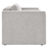 Modway Furniture Visible Fabric Loveseat Light Gray 36 x 61 x 33