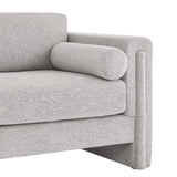 Modway Furniture Visible Fabric Loveseat Light Gray 36 x 61 x 33