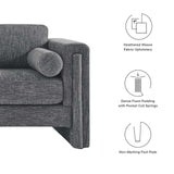 Modway Furniture Visible Fabric Sofa Gray 36 x 77 x 33