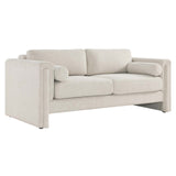 Modway Furniture Visible Fabric Sofa Ivory 36 x 77 x 33