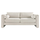 Modway Furniture Visible Fabric Sofa Ivory 36 x 77 x 33