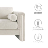 Modway Furniture Visible Fabric Sofa Ivory 36 x 77 x 33