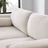 Modway Furniture Visible Fabric Sofa Ivory 36 x 77 x 33