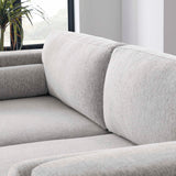 Modway Furniture Visible Fabric Sofa Light Gray 36 x 77 x 33