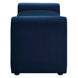 Modway Furniture Waverly Performance Velvet Bench Midnight Blue 20 x 60 x 20