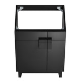 Modway Furniture Miles 24” Bathroom Vanity Cabinet (Sink Basin Not Included) Black 17.5 x 23 x 33.5