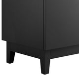 Modway Furniture Miles 24” Bathroom Vanity Cabinet (Sink Basin Not Included) Black 17.5 x 23 x 33.5