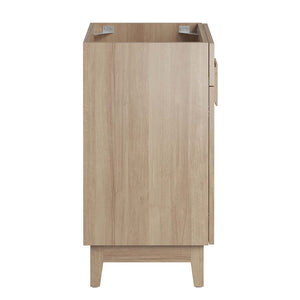 Modway Furniture Miles 24" Bathroom Vanity Cabinet - Modern Mid-Century Design with Ample Storage & Easy Assembly Oak EEI-6399-OAK