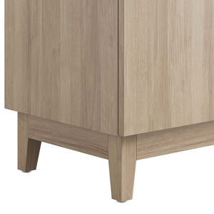 Modway Furniture Miles 24" Bathroom Vanity Cabinet - Modern Mid-Century Design with Ample Storage & Easy Assembly Oak EEI-6399-OAK