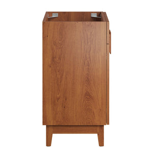 Modway Furniture Miles 24" Bathroom Vanity Cabinet - Modern Mid-Century Design with Ample Storage & Easy Assembly Walnut EEI-6399-WAL