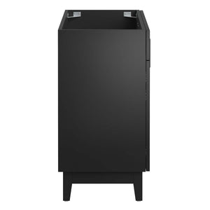 Modway Furniture Miles 36" Bathroom Vanity Cabinet - Contemporary Design with Smart Storage for Modern Spaces Black EEI-6400-BLK