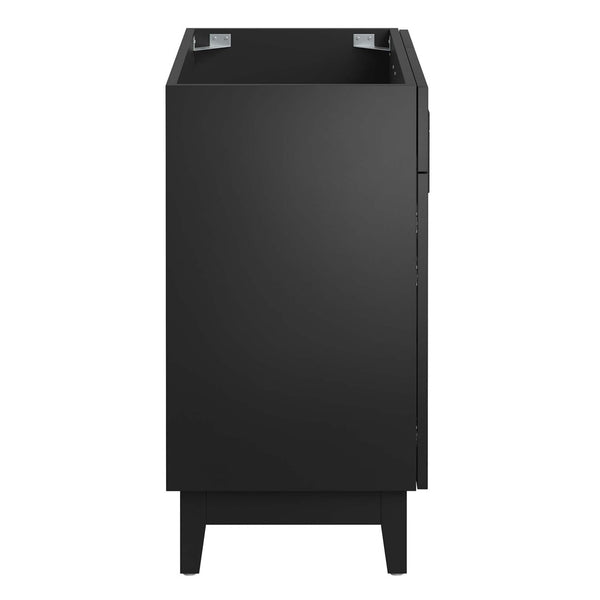 Modway Furniture Miles 36" Bathroom Vanity Cabinet - Contemporary Design with Smart Storage for Modern Spaces Black EEI-6400-BLK