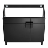 Modway Furniture Miles 36” Bathroom Vanity Cabinet (Sink Basin Not Included) Black 17.5 x 35 x 33.5