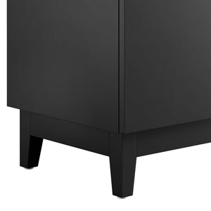 Modway Furniture Miles 36" Bathroom Vanity Cabinet - Contemporary Design with Smart Storage for Modern Spaces Black EEI-6400-BLK